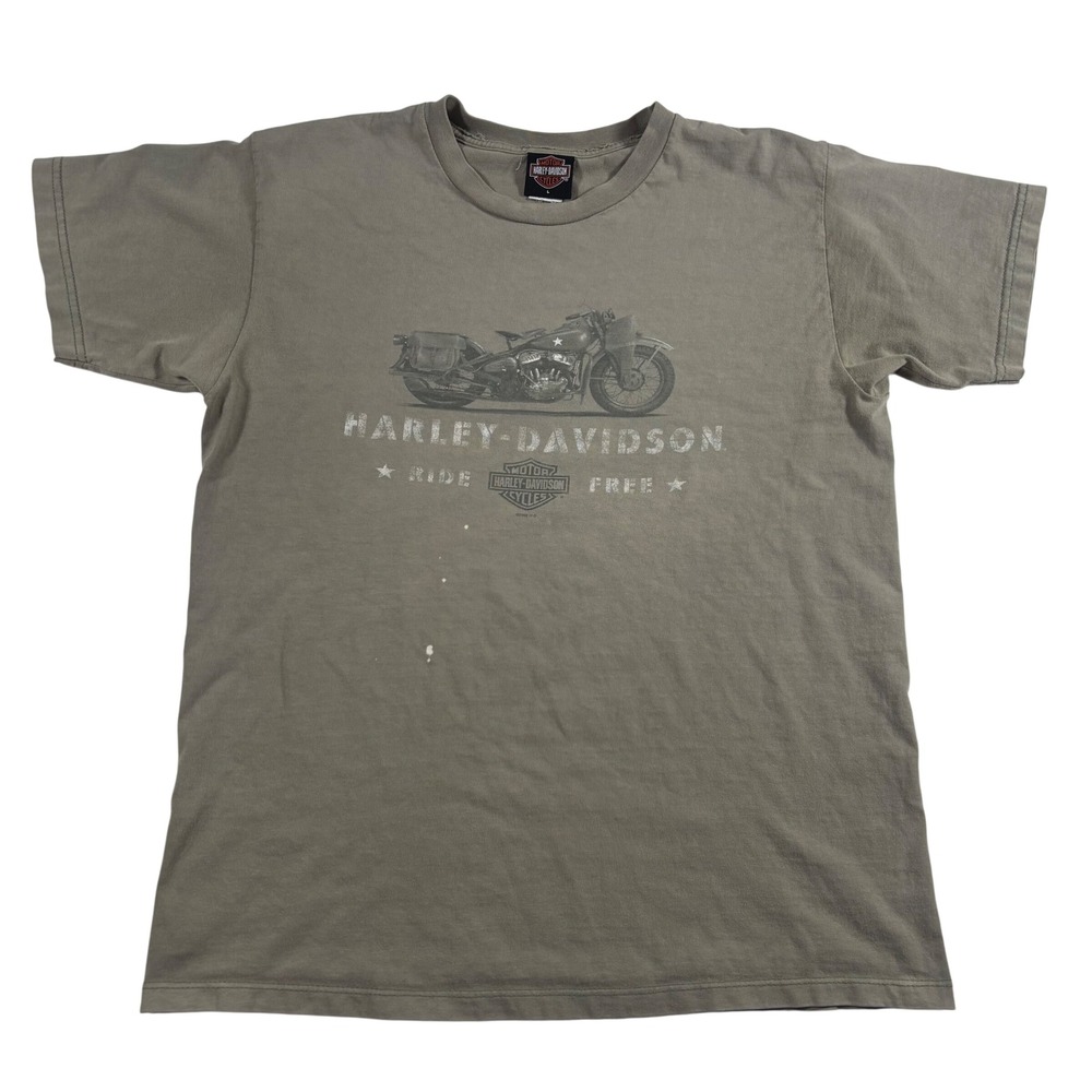 Vintage Harley Davidson T Shirt Size L Motorcycle Eagle Iron Valley